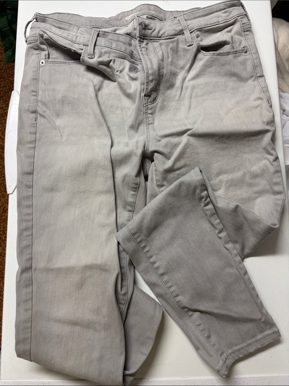 Old Navy Skinny Jeans in Light Gray